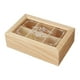 thumbnail image 4 of Caja De Té De Madera, Caja De Almacenamiento De Té, Cofre De Almacenamiento De Madera, 6 Rejillas, Pequeña Caja De Madera, 4 of 5