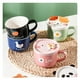 thumbnail image 2 of Tazon Taza Mas Plato De Ceramica Negro Panda Japones, 2 of 2