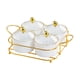 thumbnail image 1 of Juego De Platos Para Servir Bocadillos De Frutos Secos, 4 Rejillas, Cuenco Decorativo Para Dulces Para Fiestas, Color Blanco, 1 of 3