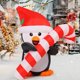 thumbnail image 4 of Pingüino Goosh inflable navideño de 1,5 m con LED para decoración de jardín, 4 of 6