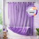 thumbnail image 1 of AmazerBath Cortina de Ducha sin Ganchos con Forro 183 x 191 cm Púrpura, 1 of 9