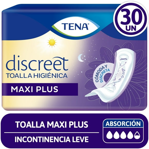 Toallas Higiénicas Tena Maxi Plus, 30 Un