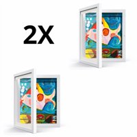 Estilodomus - Set 2 Cuadros Marcos Para Arte Infantil - Blanco