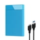 thumbnail image 1 of Caja SSD Para Disco Duro Externo De 2,5 Pulgadas Con Cable USB Soporte Ligero Azul, 1 of 5