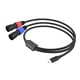 thumbnail image 4 of Tipo-C A 2 XLR Cable Divisor De Cable Y Altavoz De Auriculares De Cine En Casa 3M, 4 of 5