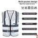 thumbnail image 3 of Chaleco de Seguridad A-SAFETY Blanco de Alta Visibilidad con 4 Tiras Reflectantes y 7 Bolsillos, 3 of 6