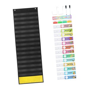 Bothyi - Calendario Gráfico De Bolsillo Gráficos Educativos Para Actividades Preescolares Ayuda Para La Enseñanza Negro