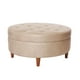 thumbnail image 1 of Pouf Paris Cuero Kentucky Beige, 1 of 1