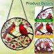 thumbnail image 2 of Remiawy Cardinal Stained Glass Window Hanging, 6 Inch Glass, 2 of 3
