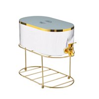 Magideal - Hervidor Frío Con Grifo, Recipiente Para Bebidas, Cubo 5.3L Dispensador De Bebidas Heladas Transparentes, Jarra De Agua Fría, Para La Fiesta Diaria De Verde