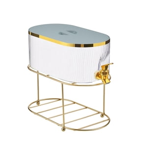 Magideal - Hervidor Frío Con Grifo, Recipiente Para Bebidas, Cubo 5.3L Dispensador De Bebidas Heladas Transparentes, Jarra De Agua Fría, Para La Fiesta Diaria De Verde