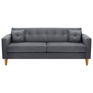 Bodevir - Sofa New Retro 3Cg Felpa 04 Gris