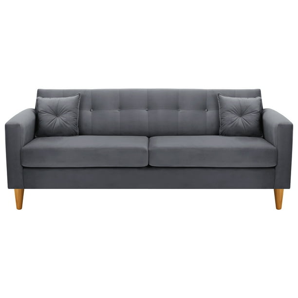 Sofa New Retro 3CG Felpa 04 Gris