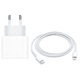 thumbnail image 1 of Cargador Rápido 30W USB-C con Enchufe Fijo + Cable 1m PD para iPhone – Kit de Carga Blanca, Compatible con iPhone 8 al 14, 1 of 4
