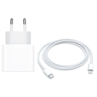 Generic - Cargador Rápido 30W Usb-C Con Enchufe Fijo + Cable 1M Pd Para Iphone – Kit De Carga Blanca, Compatible Con Iphone 8 Al 14
