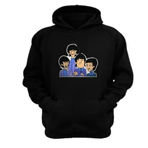 Genérico - Polerón Canguro The Beatles Negro Talla Xs Unisex