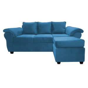 Muebles Mpr - Sofá Ezeiza Felpa Petróleo