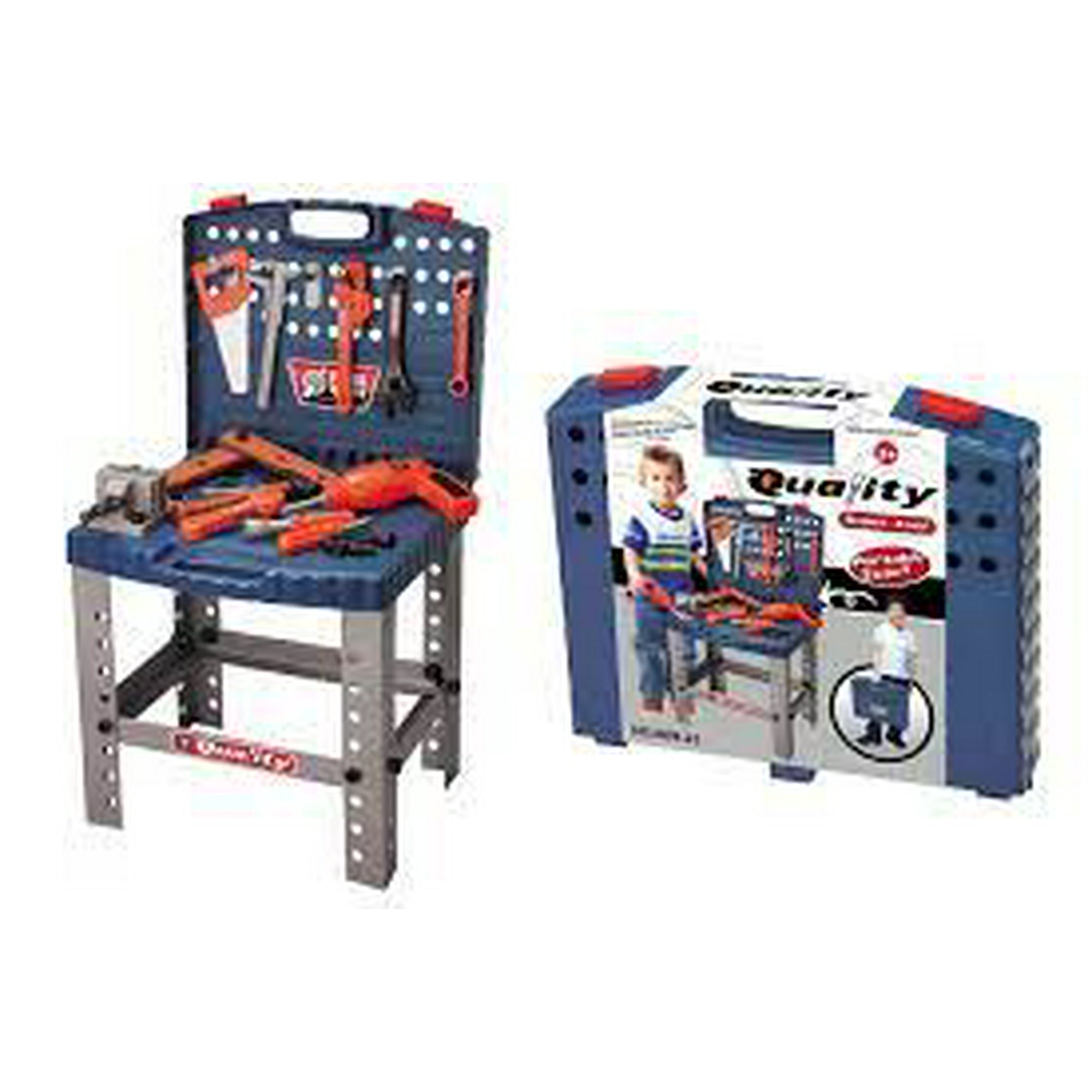 Quality - Set Juego Caja De Herramientas, Banco De Trabajo 45 Piezas