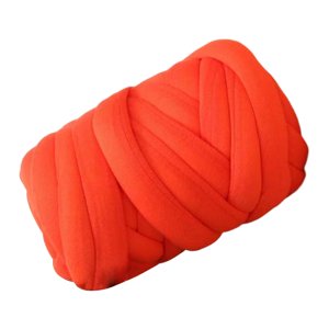 Magideal - Hilo Grueso De Algodón Y Poliéster Para Tejer Brazo De Tejer Hilo De Tejer A 250G Hilo Voluminoso Lavable Para Manta, Almohada, Fabricación , Naranja
