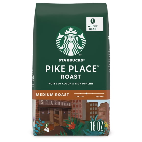 Café Starbucks Pike Place Tostado Medio en Grano Entero 510 g