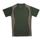 thumbnail image 1 of Jersey Martin Sports con cuello en V verde oscuro y panel lateral de granito, 1 of 1