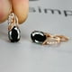 thumbnail image 3 of Simple Fashion Oval Cut Marble Marble Zircon Earrings Vintage Zircon Earrings Bridesmaid Wedding Jewelry Gift, 3 of 3