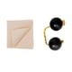 thumbnail image 1 of Bola De La Yema Del Dedo Bola Del Tambor Instrumento Kashaka Sonajero Negro Tela Beige, 1 of 5