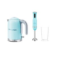 Kit Thorben Hervidor + Minipimmer Retro Style Light Blue