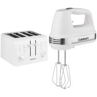 Tostadora Y Batidora De Mano Cuisinart Cpt-142P1 De 4 Rebanadas, Color Blanco