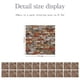 thumbnail image 2 of Azulejo de pared de PVC autoadhesivo de 10 x 10 cm, 20 láminas, para cocina, baño, chimenea y dormitorio, mosaico vintage., 2 of 8