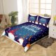 thumbnail image 3 of Xmas Bedding Sets Scandinavian Christmas Santa Gnomes Comforter Cover Snowing Santa Claus Bedding Sets for Kids Boys Girls Romantic Candlelight Quilt Cover 3 Pieces Queen Size, 3 of 5