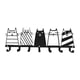 thumbnail image 2 of Perchero De Pared De Metal Con Forma De Gato Negro, Para Guardar Llaves Y Bolsos En La Entrada., 2 of 5