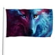 thumbnail image 1 of Bandera Decorativa Lobo Galáctico Desmarcar 60x90 cm, 1 of 6