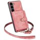 thumbnail image 1 of Funda Tipo Cartera con Correa Cruzada para Samsung Galaxy S23 Protección Contra Golpes Rosa, 1 of 6