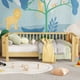 thumbnail image 1 of Twin Size Wood Platform Bed for Kids, Wood Low Profile Twin Bed with Rails for Girls and Boys, Natural (Patented Design, Old SKU W2593P190150), 1 of 3