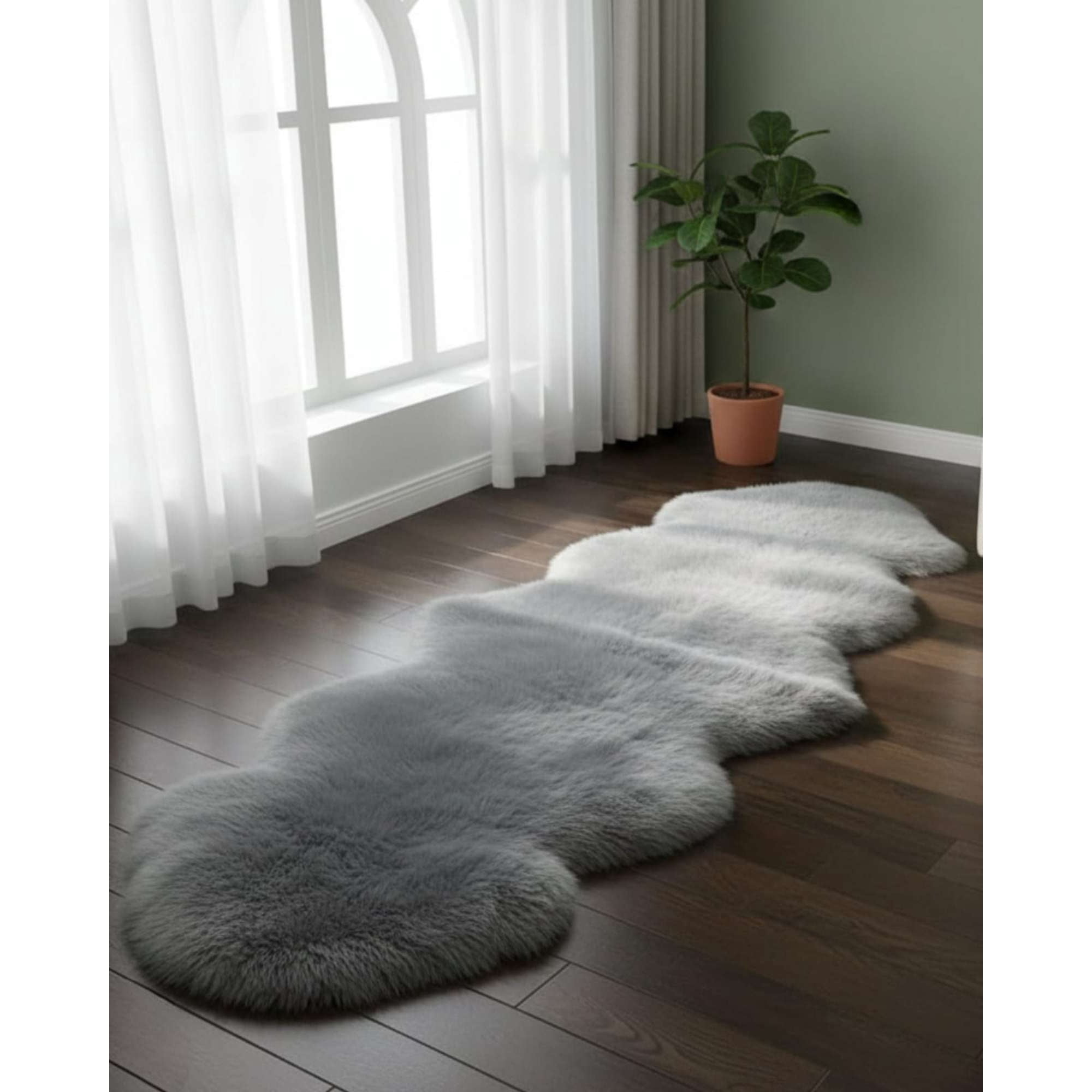 Mylhogar - Alfombra De Pelo De Oveja Sintetico Ultra Suave