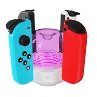 Estación De Carga Aaronmei Circular 4 Puertos Para Controles Nintendo Switch Joy-Cons Blanco