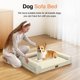 thumbnail image 3 of Cama Ortopédica para Perros Pequeños Lavable: Cama con Respaldo para Perros de Tamaño Pequeño, Espuma de Celdas de Huevo, Sofá Impermeable con Funda Removible - Beige, 3 of 7