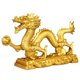 thumbnail image 2 of Estatuilla De Dragón Noble Estatua De Oro Decoración De Mesa Para Wealth Luck Collectible L, 2 of 5