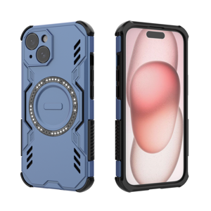 Funda Foxdock Para Iphone 15 , Magnética, Resistente A Golpes, Con Soporte, Unisex, Carga Inalámbrica