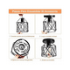 thumbnail image 3 of Lámparas colgantes metal jaula de techo, 3 of 3