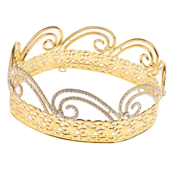 tiara de cristal nupcial coronas mujeres niñas hairband party hair accesorio oro