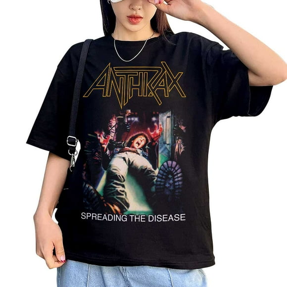 Polera Estampada Anthrax Spreading The Disease