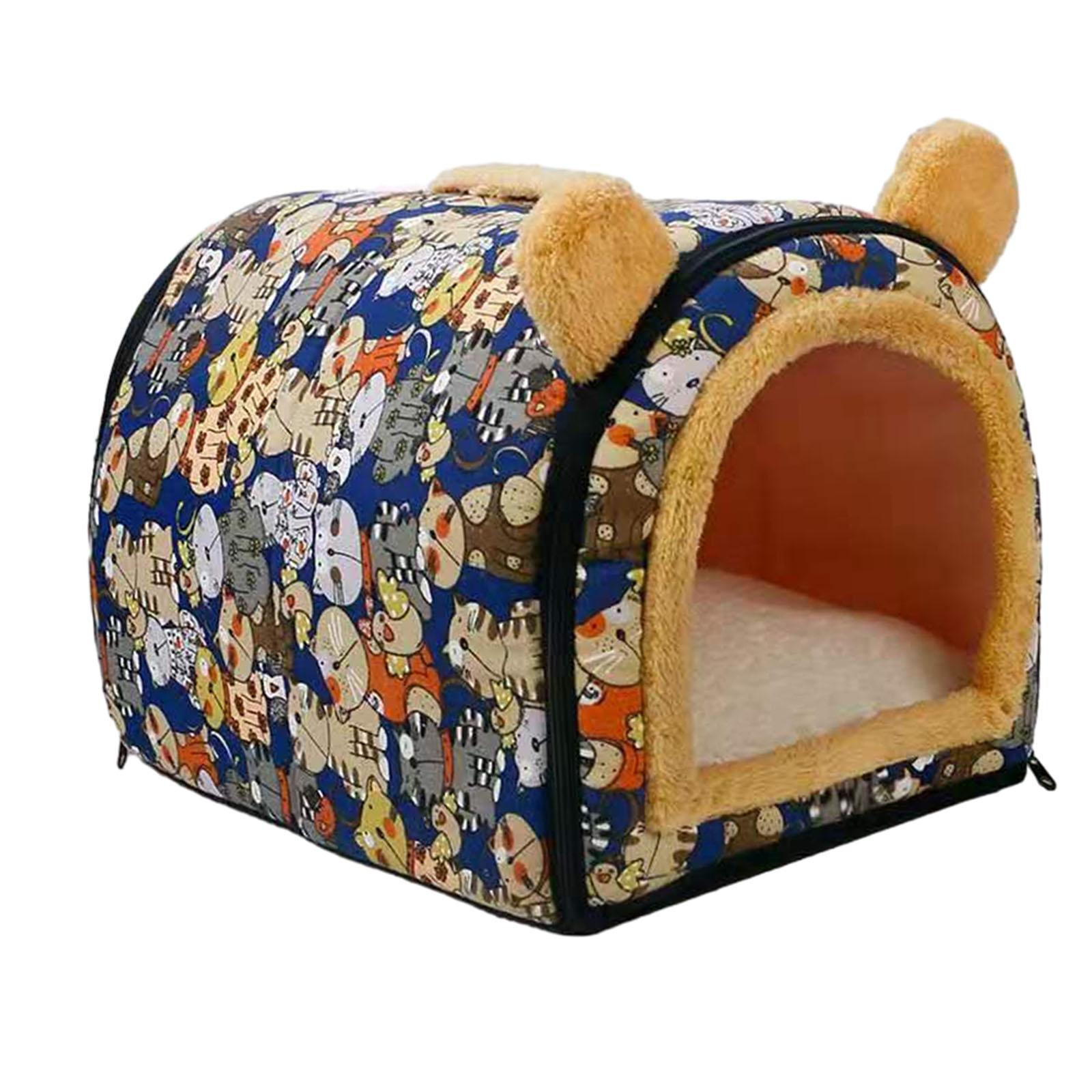 Magideal - Cama Cueva Para Tienda De Campaña Para Mascotas, Cojín Interior Para Casa De Gatos, Perrera De Otoño E Invierno, Cama Para Gatos Para Caniche, Perro, , Gris Grande