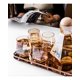 thumbnail image 3 of Set 6 Vasos Bajos 300ml Diamante Whisky Transparente Nórdico, 3 of 11
