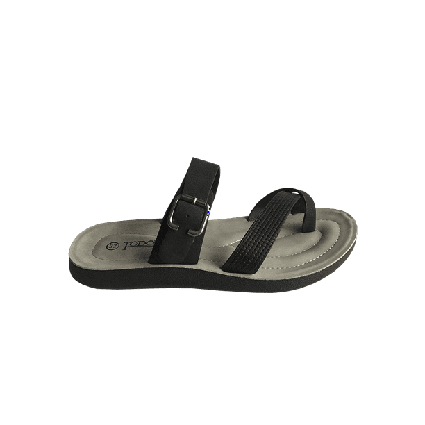 Sandalia Ecocuero ZAY54 Negro Gris