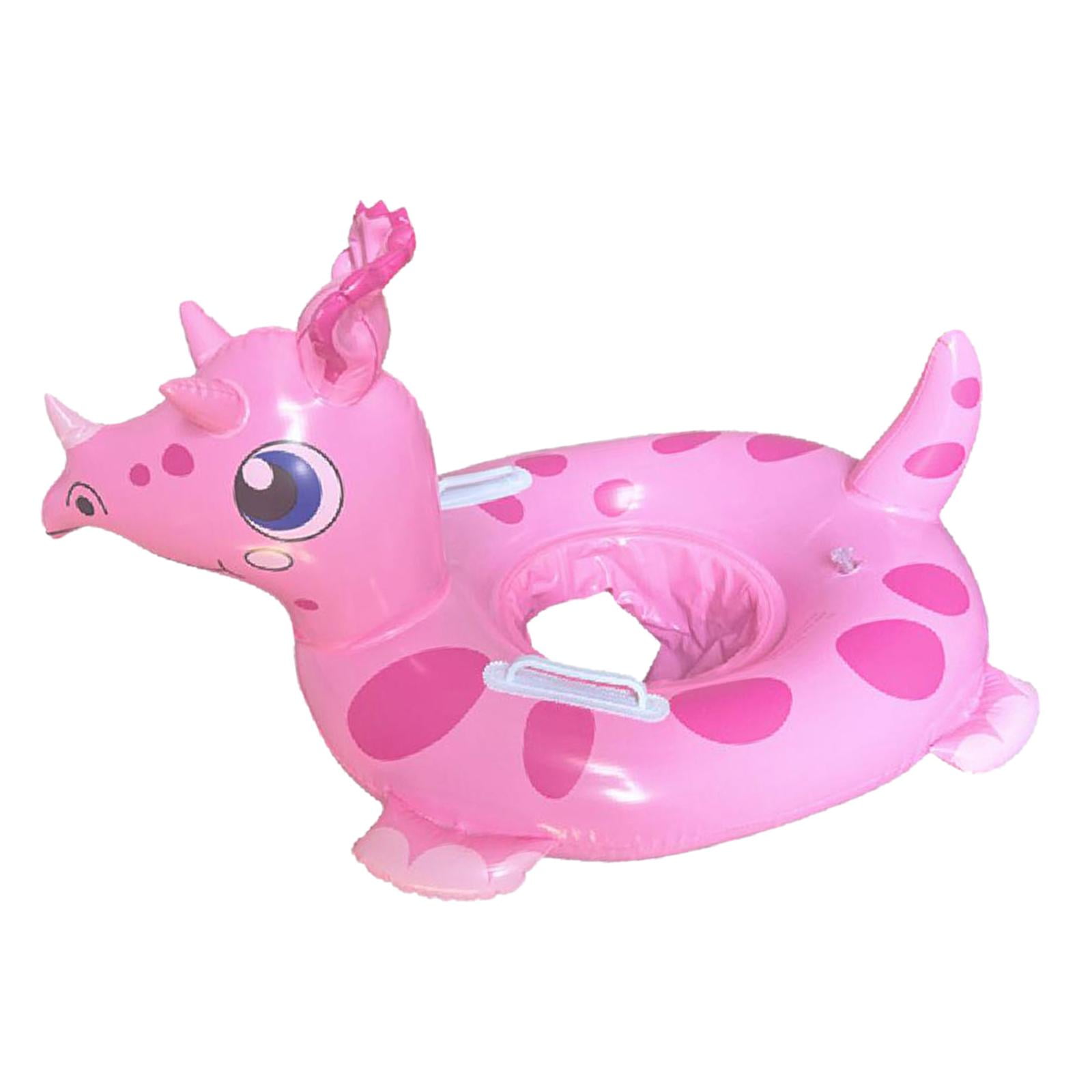 Magideal - Anillos De Dinosaurio Flotadores De Piscina Para Niños Niñas Balsa De Agua De Playa Juguetes De Piscina Rosa