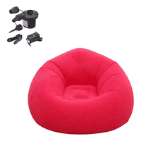 Genérico - Sillón Inflable 110X110X85 Cm + Inflador Electrico Portatil