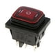 thumbnail image 1 of KCD4 On-Off-On 6Pin 220V LED Interruptor De Palanca Basculante Marino Impermeable Rojo, 1 of 3