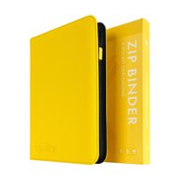 Carpeta Coleccionable Vault X Con 9 Bolsillos Y Cierre De 360 Tarjetas, Color Amarillo